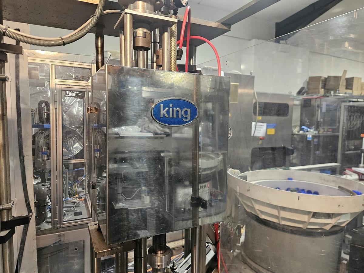 Used King 4 Head Liquid Filling & Capping Line
