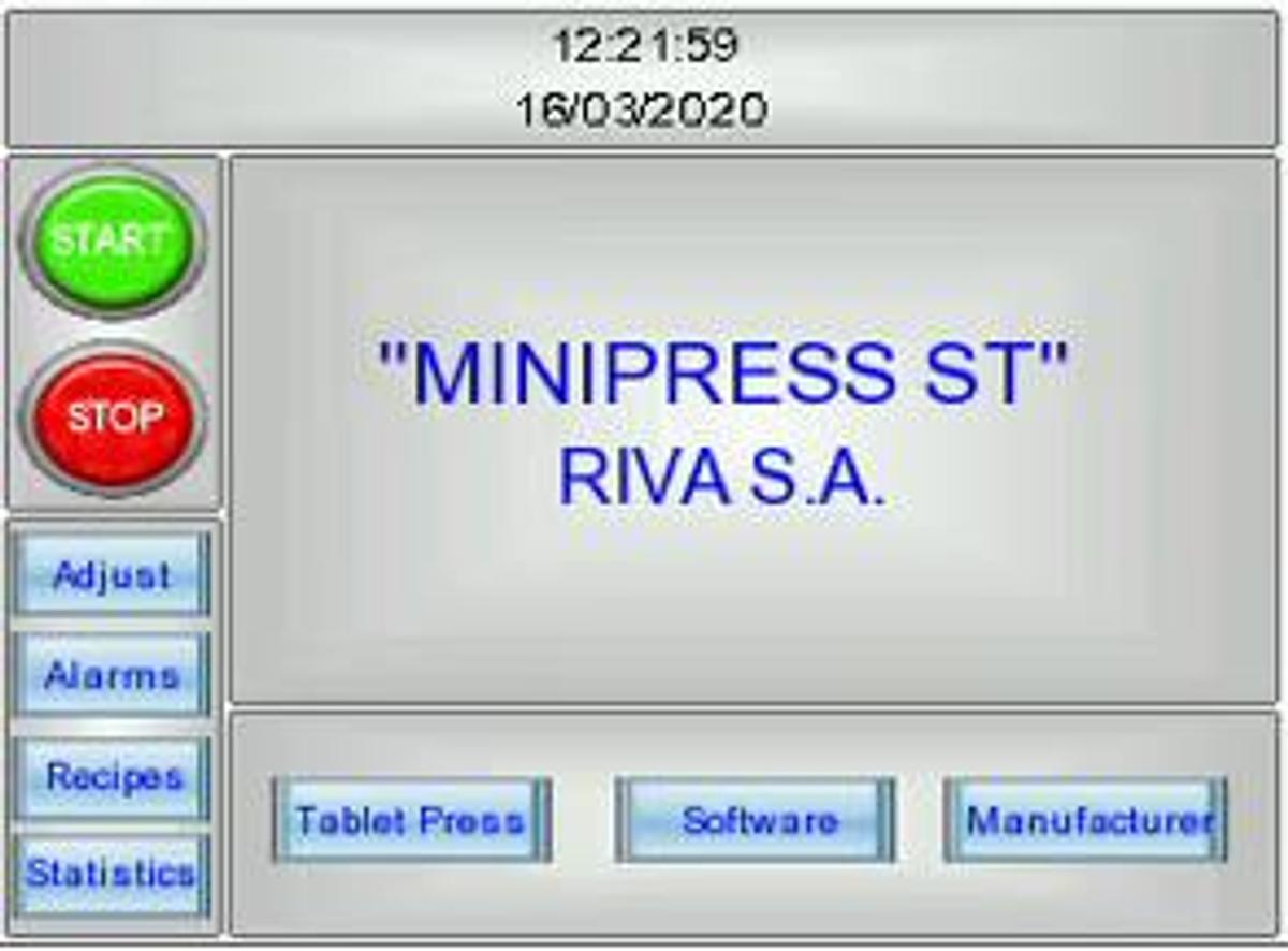 Used Riva Minipress ST Single Station Tablet Press