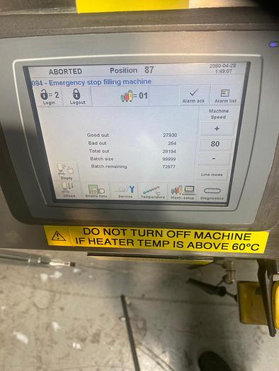 Used Norden NM702-C Plastic, Laminate and Aluminium Tube Filler