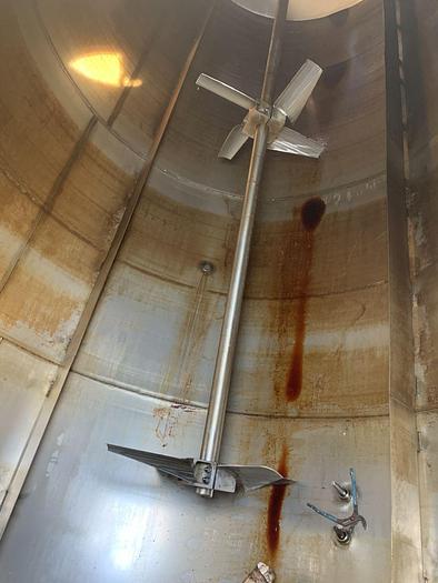 Used Tank, 6,000 Gallon, 316 Stainless Steel, UL 142, 7'6" x 18', Agitated #S743621