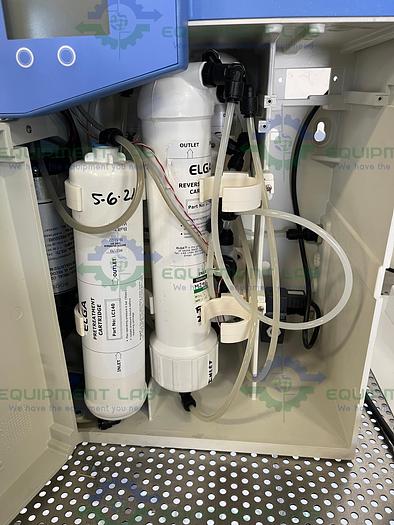 Used Elga  PR015BPM1 Purelab Prima 15 Water Purification System w/ 25L Elga LA611 Tank