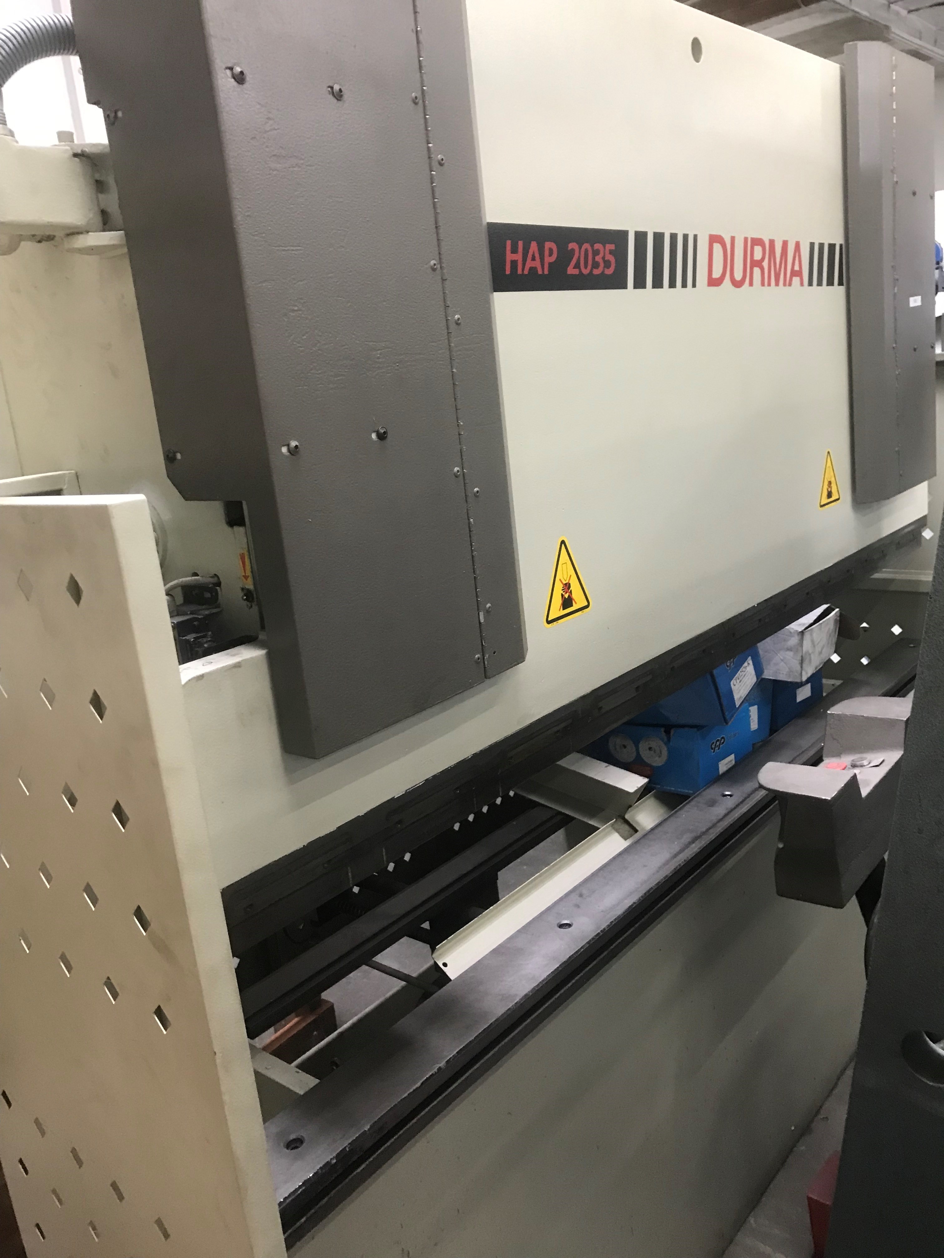 Used Sold Durma HAP 2035 CNC Hydraulic Press Brake 35 Ton x 80" 2004