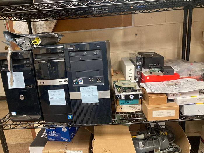 Used CONTENTS ON SHELVING SPARE IT GEAR