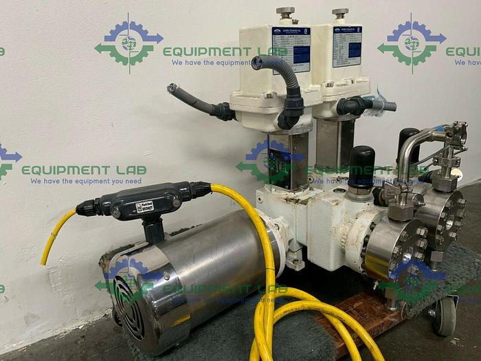 Used Jordan Controls SM1010A Actuators w/ LEWA EK2 Pump & Washdown Duty Motor A2B4BT