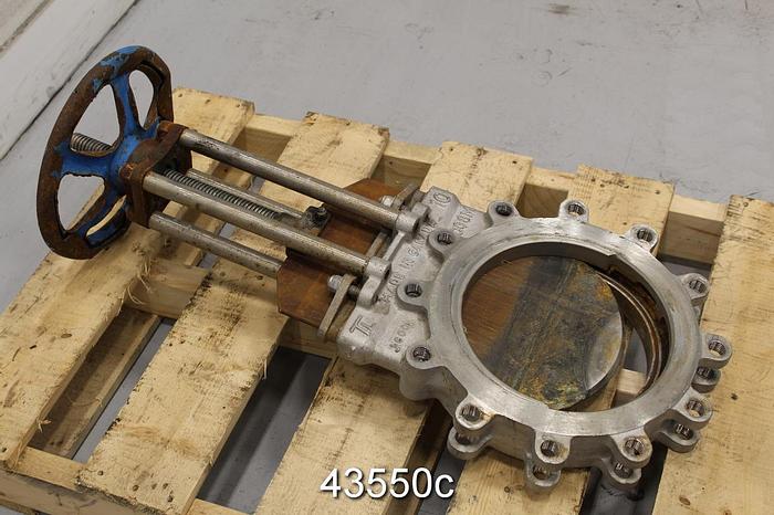 Used True Line 10" Hand Operated Knife Gate Valve #43550