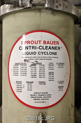 Used (14) Bauer Centri-Cleaner Cones, 606- H #33618