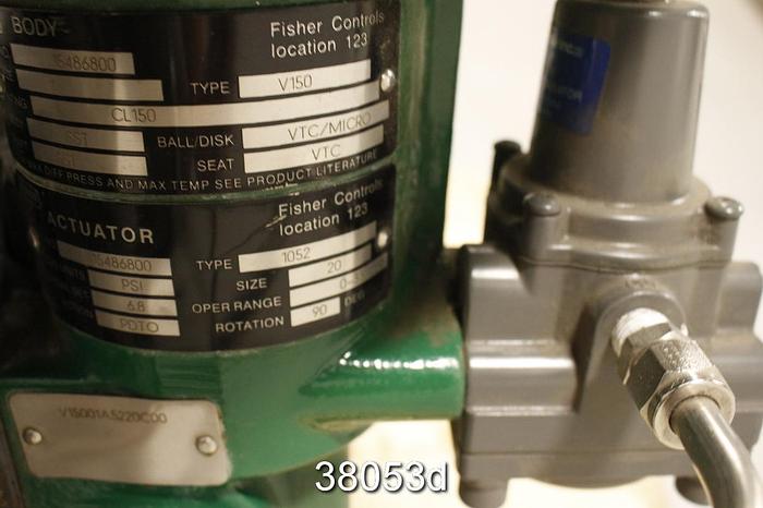 Used Fisher V150 1" Vee Ball Valve #38053