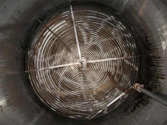 Used Circleville Metal Works Inc. approximately 1500 gallon 316 stainless steel vertical tank