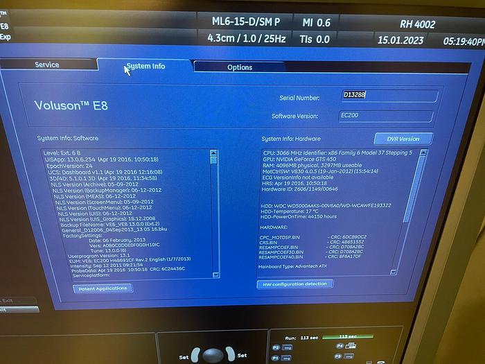 Used 2010 GE Voluson E8