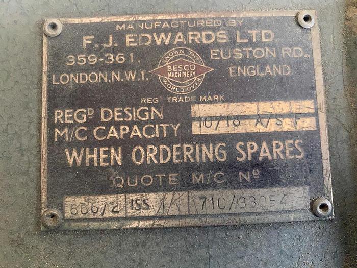 Used FJ Edwards Besco Truefold 10/16 A/S F Manual Folder