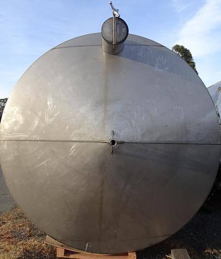 Used Tank, 7,600 Gallon, S/st, 9' x 16', Agit, Santa Rosa #C744493