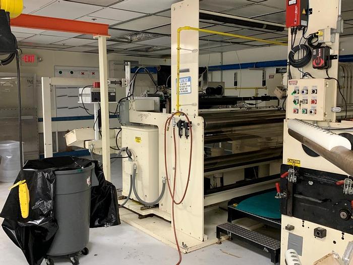 Used 62" INDEPENDENT MODEL 62 GB DUPLEX SLITTER REWINDER CANTILEVERED