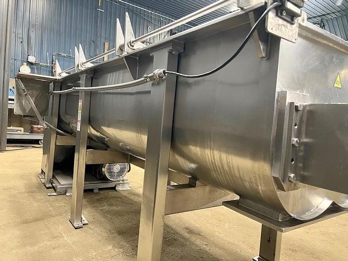 Used USED DEMACO STAINLESS STEEL DOUBLE PADDLE BLENDER, 30 CUBIC FEET