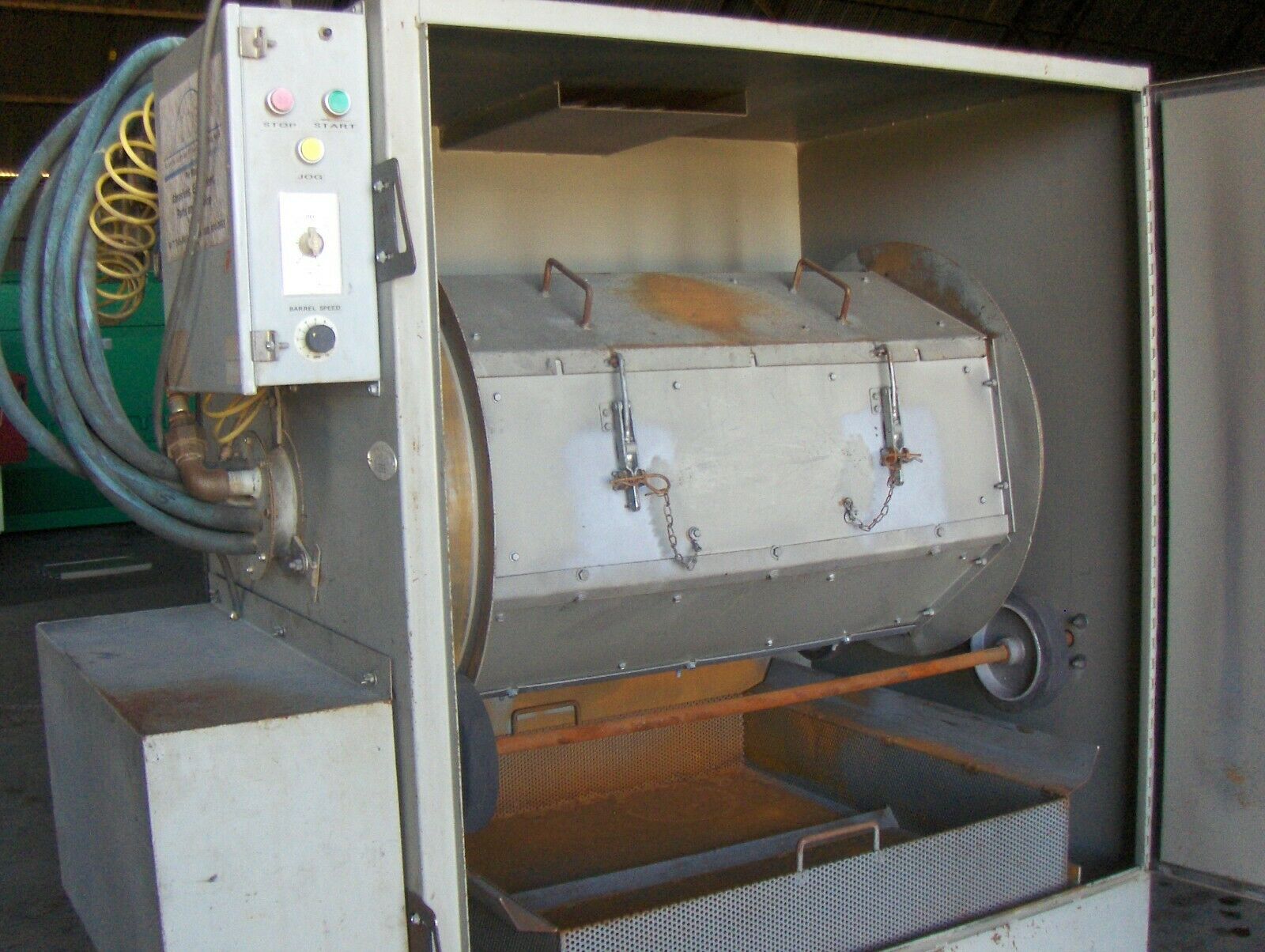 Used Blast-It-All Mdl. TBS-3 Barrel Blast Machine; 3 cu. ft. Capacity