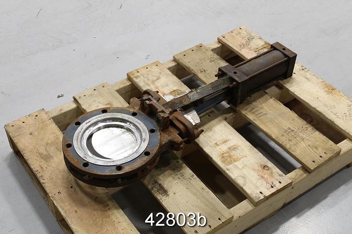 Used Fabri-valve 6" Air Operated Knife Gate Valve #42803