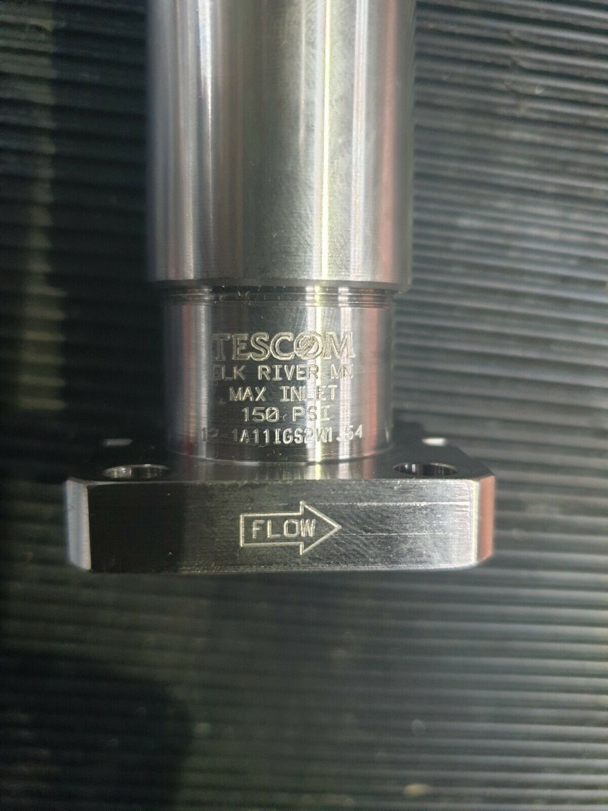 Used TESCOM  12-1A11IGS2W1.54 Manual Pressure Regulator (rbd2.1b5)