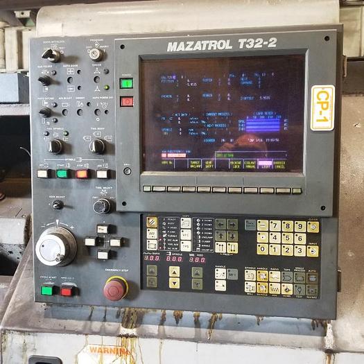 Used Mazak CNC Lathe, Model QT 35N-U 20" Swing, 15.7 SOC, 60" B/C, 3000 rpm, 30 hp, Mazatrol T32-2, ID17619