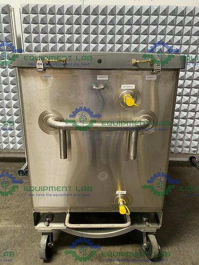 Used DCI Stainless Steel  Jacketed Triple Cavity Square Tank 65 PSI Jacket