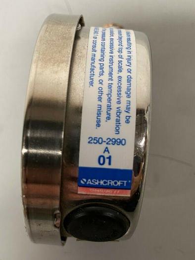 Used Ashcroft Duralife 0-100 PSI Pressure Gauge w/ Tube Socket