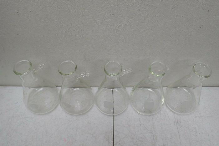Used Lot of 5 Pyrex 5340 500mL Glass Filter Flasks