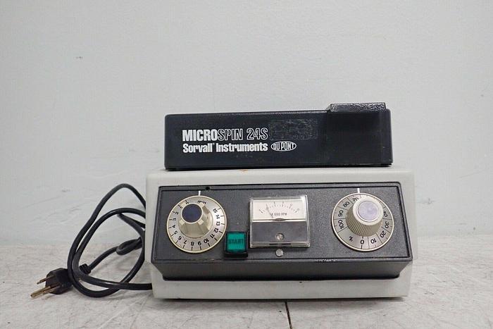 Used DuPont Sorvall MicroSpin 24S 24SP Microcentrifuge Centrifuge with Rotor