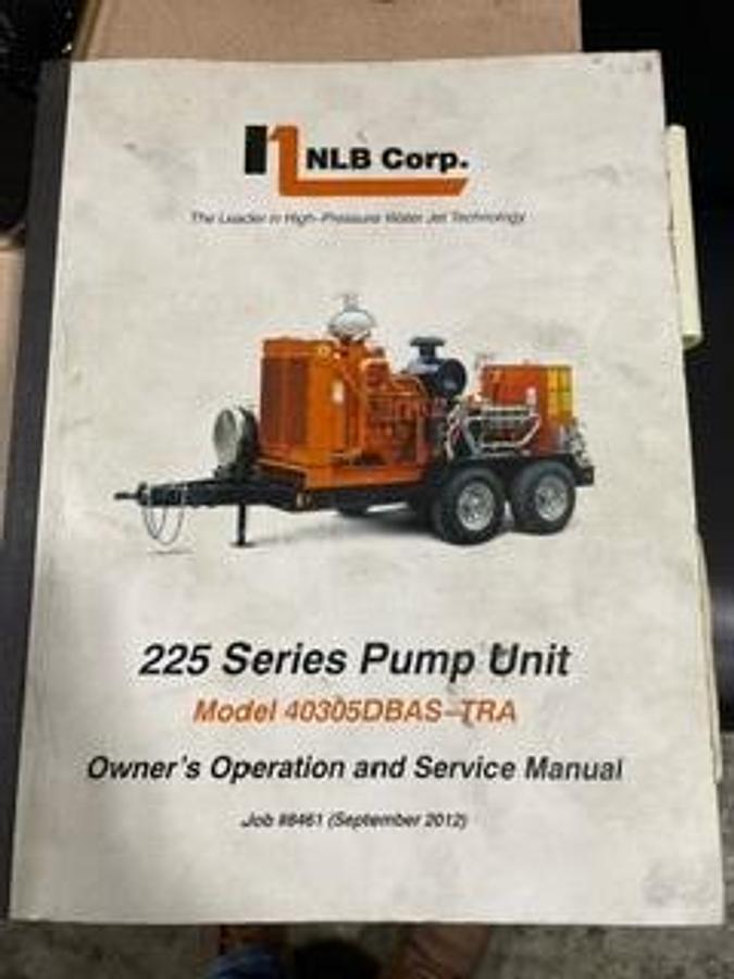 Used 2013 NLB 40,000 PSI WATER BLASTER 