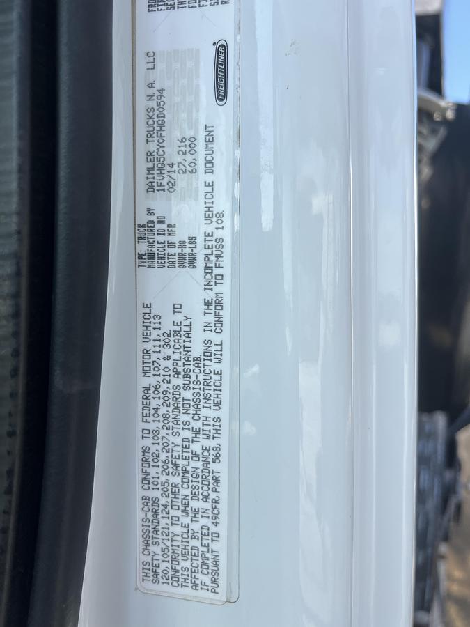 Used 2015 FREIGHTLINER CAMEL SUPER PRODUCTS