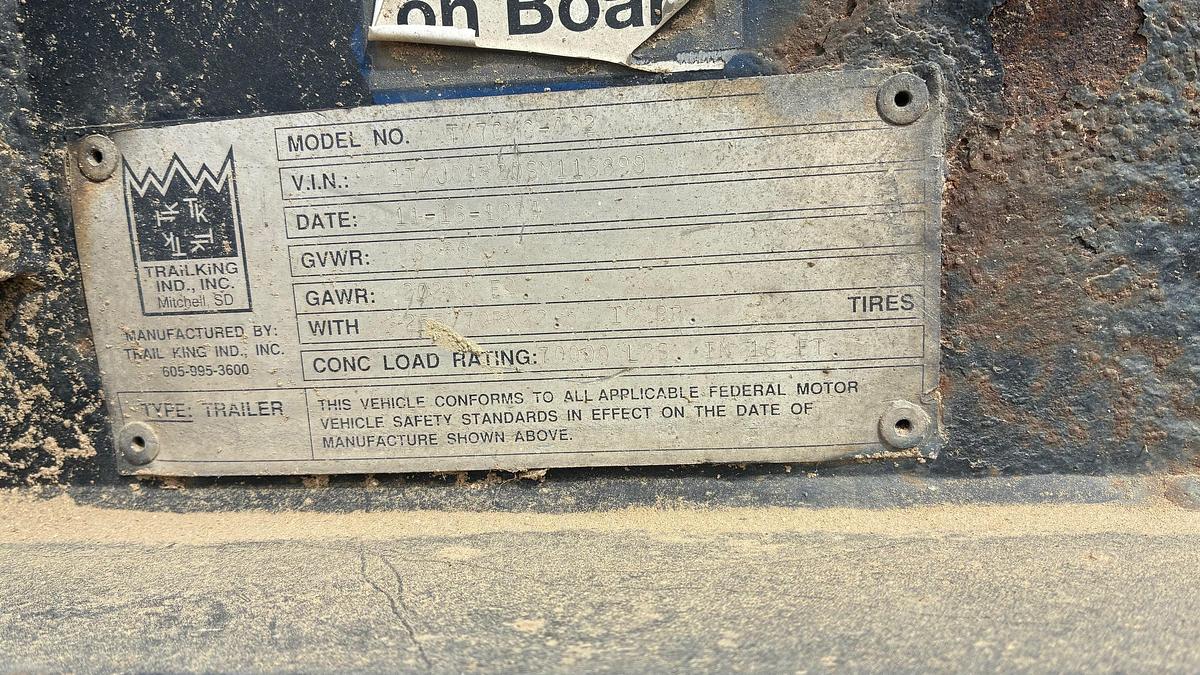 Used 1994 Trail King TK70MG-482