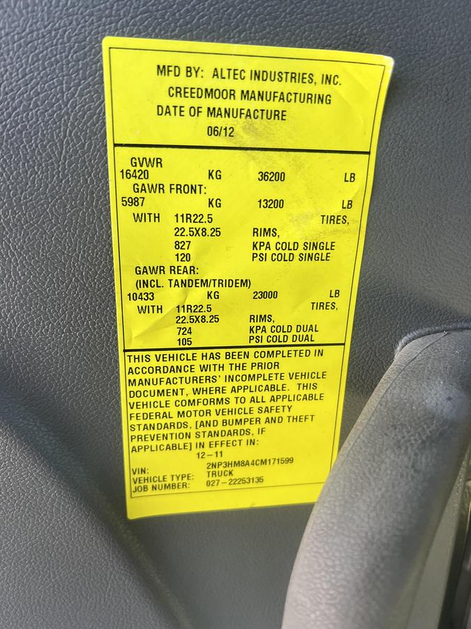 Used 2012 Peterbilt 348