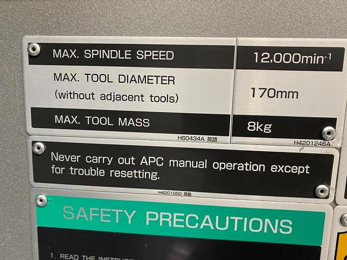 Used 2013 DMG Mori NHX 4000 Horizontal Machining Center