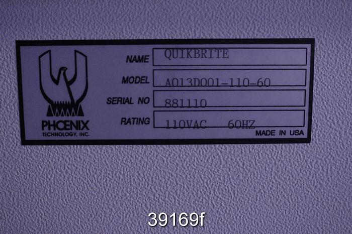 Used Phoenix QUIKBRITE A013D001-110-60 Brightness Tester #39169