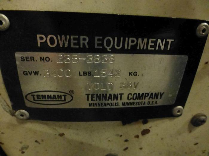 Used TENNANT FLOOR CLEANER SWEEPER MODEL 235E