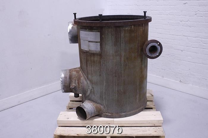 Used Bird 400 Pressure Screen, Fabricated Stainless Steel Casing #38007