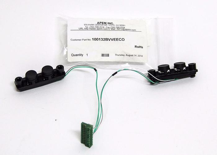 APEM INC. Button Switch Strip 100-132BV Input Device 2 Button Strip (5348)