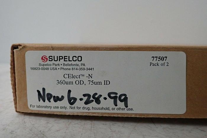 Used (2) Supelco 7-7507 CElect-N, 360µm OD, 75µm ID Capillary Electrophoresis Columns