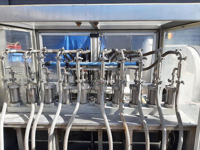 Used Filler, Bottle, Inline, 10-Head, 304 Stainless Steel, 250ml - 5,000ml #C744824