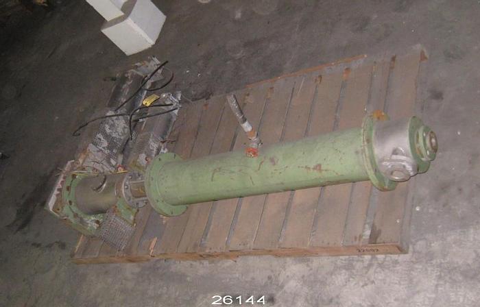 Used Voith  High Density Cleaner, 8" Body, 2" Inlet, 1-1/2" Accept, 4" Air Operated Through Gate Reject Valve, 8" Air Operated Dump Valve.  Body Is 50" Tall. #26144