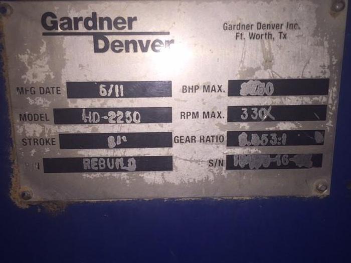 Used 2011 GARDNER DENVER 2250