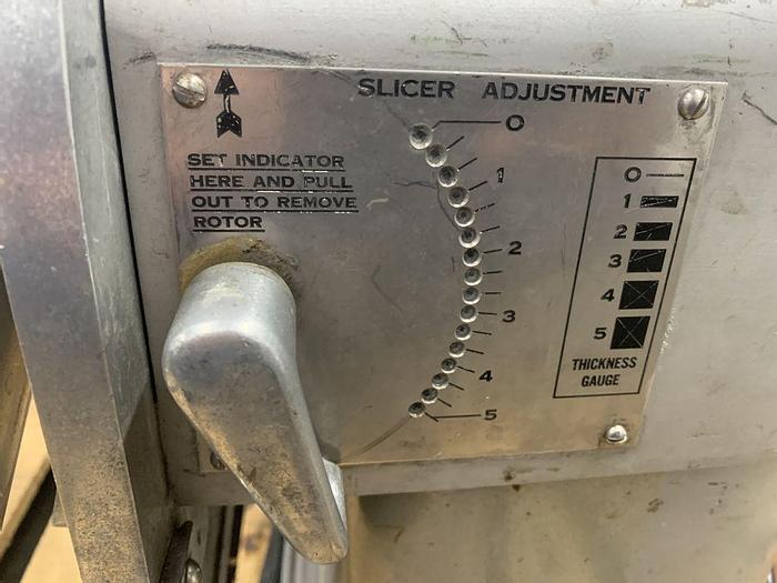 Used Slicer, Qualheim, Mdl 400, S/st, Vegetable Cutter #S744448