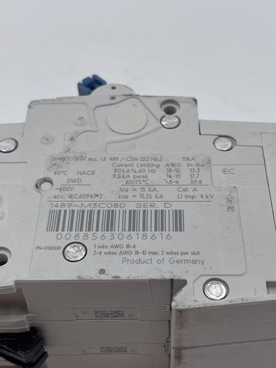 Used Allen-Bradley 1489-M3C080 Ser D