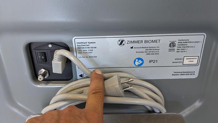 Used ZIMMER BIOMET INTELLICART SYSTEM 00-5140-103-00