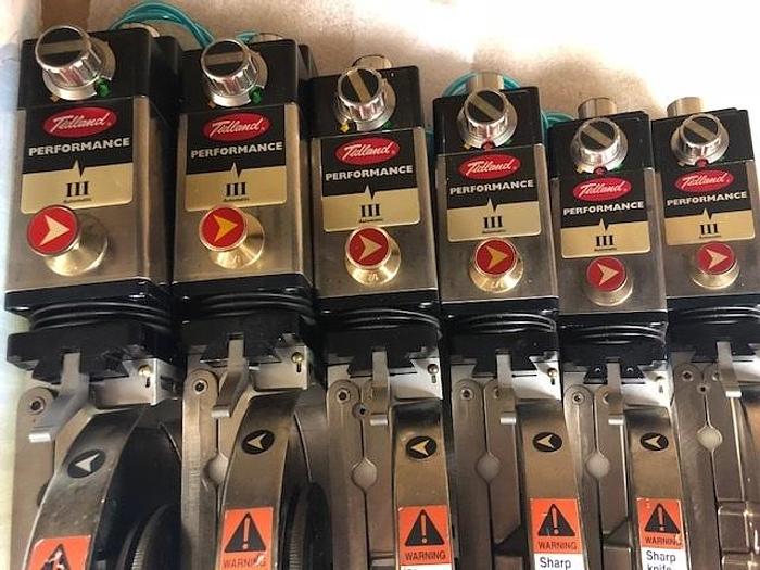 Used FOUR (4) TIDLAND CLASS III AUTOMATIC PERFORMANCE KNIFEHOLDERS RECONDITIONED 2018