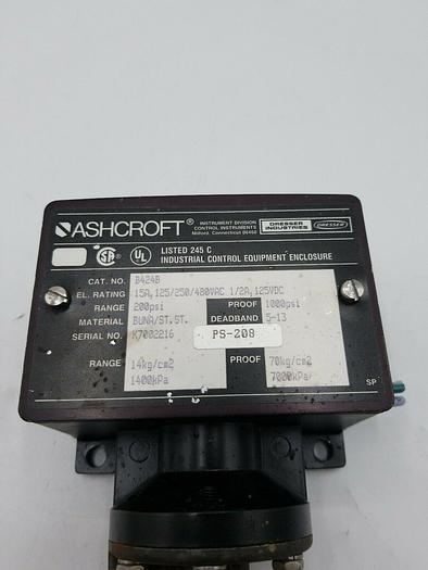 Used Ashcroft Pressure Switch B424B