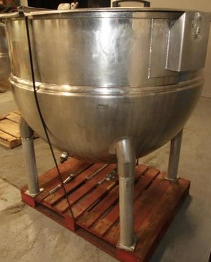 Refurbished 250 GALLON GROEN KETTLE - S/S - 125 PSI JACKET - WITH AGITATION OPTIONS
