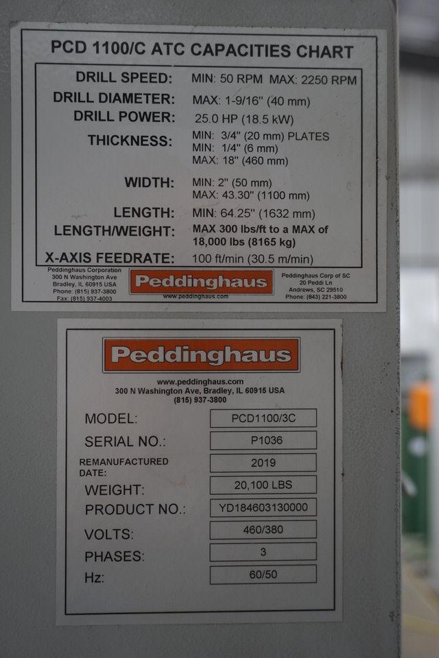 Used 2019 PEDDINGHAUS PCD 1100 DRILL LINE