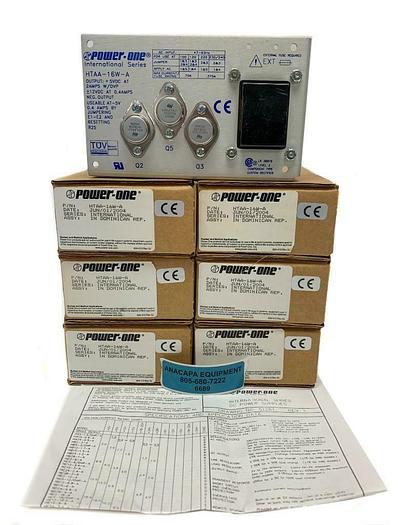 Power-One International Series HTAA-16W-A DC Power Supply New Lot of 6 (6689)W