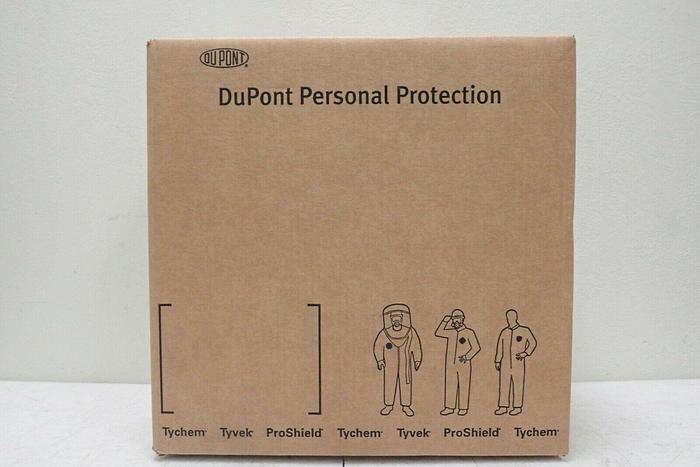 Used Dupont Tychem BR BR128TYLXL0002BN Yellow Coverall, Size XL, 2/Box