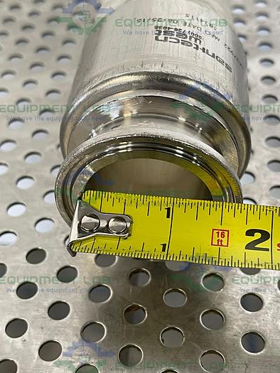 Used Sani Tech  STHT-WR-1500 60" Silicone Hose w/ 1 1/2" Sanitary Fitting