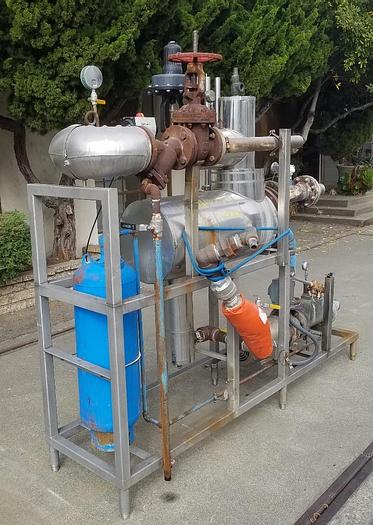 Used Heat Exchanger, Plate, 2,300 SF, 316 Stainless Steel, APV, HTST #C743296
