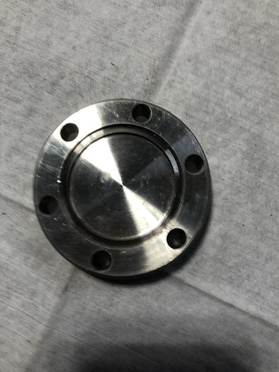 Varian Conflat Flange 2.75” SEALED Hole 6 bolt holes(E3)
